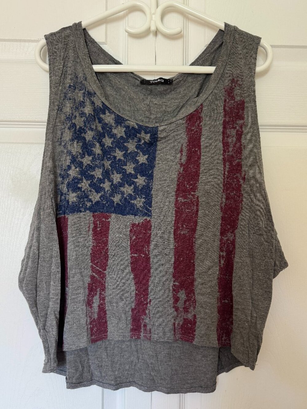USA Flag Loose Tank Top
